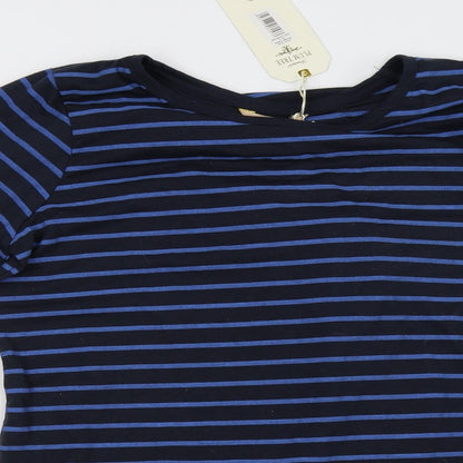 Preloved plum tree Womens Black Striped  A-Line  Size 14 - Detail