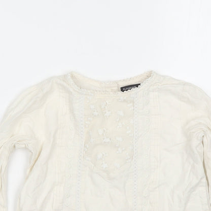 Marks & Spencer Girls White   Basic Button-Up Size 5-6 Years