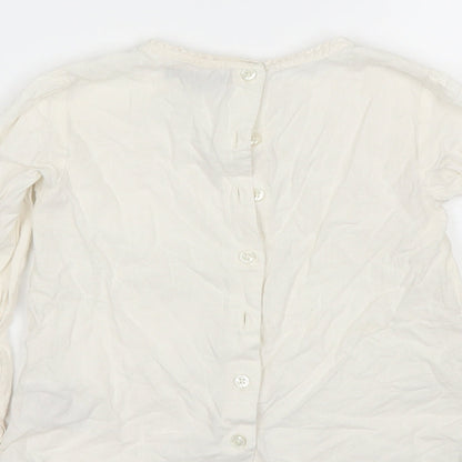 Marks & Spencer Girls White   Basic Button-Up Size 5-6 Years