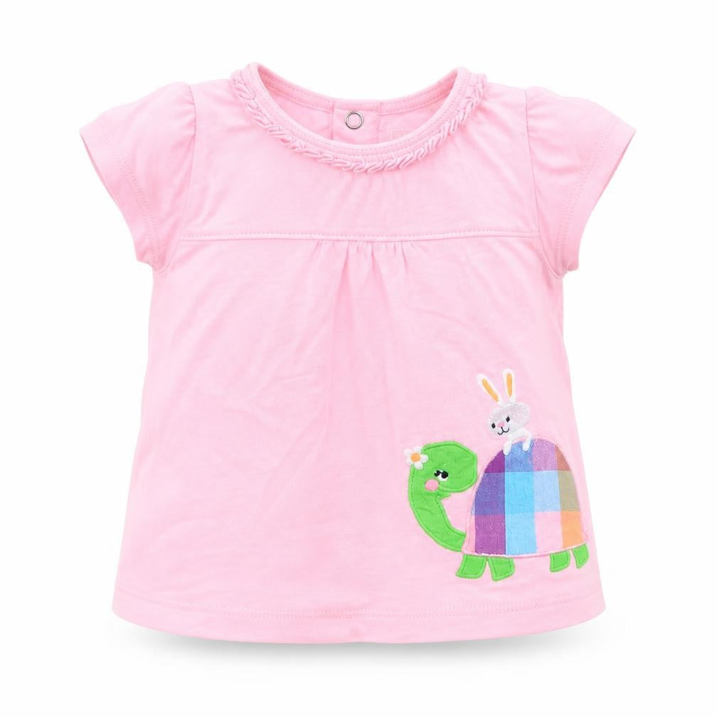Just One You Girls Pink   Basic T-Shirt Size 9-12 Months