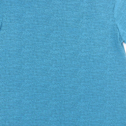 Exclusive  Womens Blue Floral  Basic T-Shirt Size L