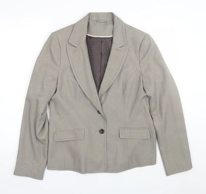 Preloved F&F Womens Brown   Jacket Suit Size 16 - Front