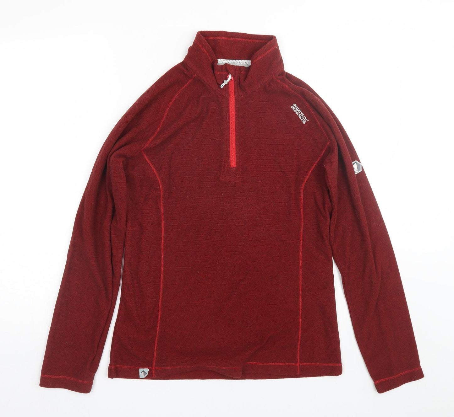 Regetta Womens Red Striped  Pullover Sweatshirt Size 8