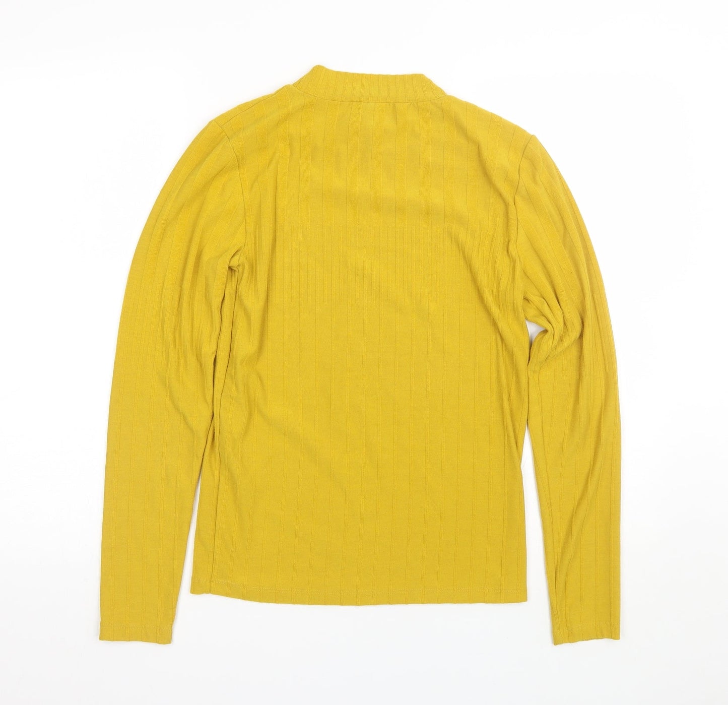 New Look Womens Yellow Striped  Pullover Jumper Size 14
