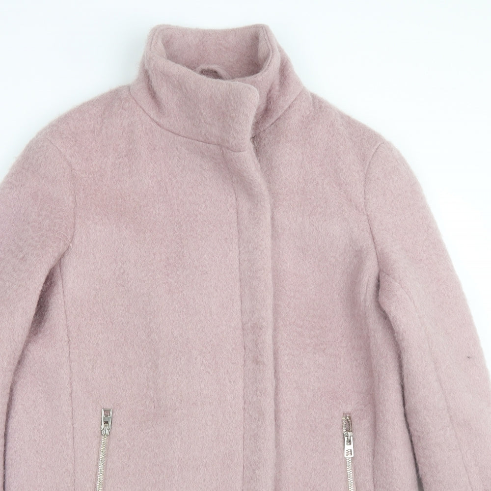 H&M Womens Pink   Trench Coat Coat Size 4