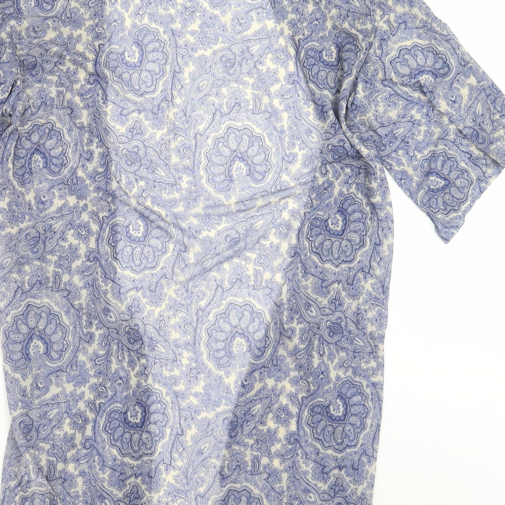 Primark Womens Blue Paisley  Cardigan Jumper Size S