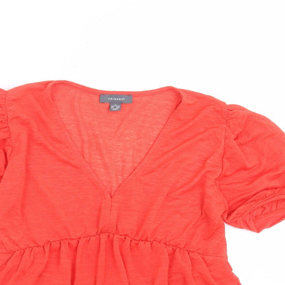 Primark Womens Red   Basic Blouse Size M