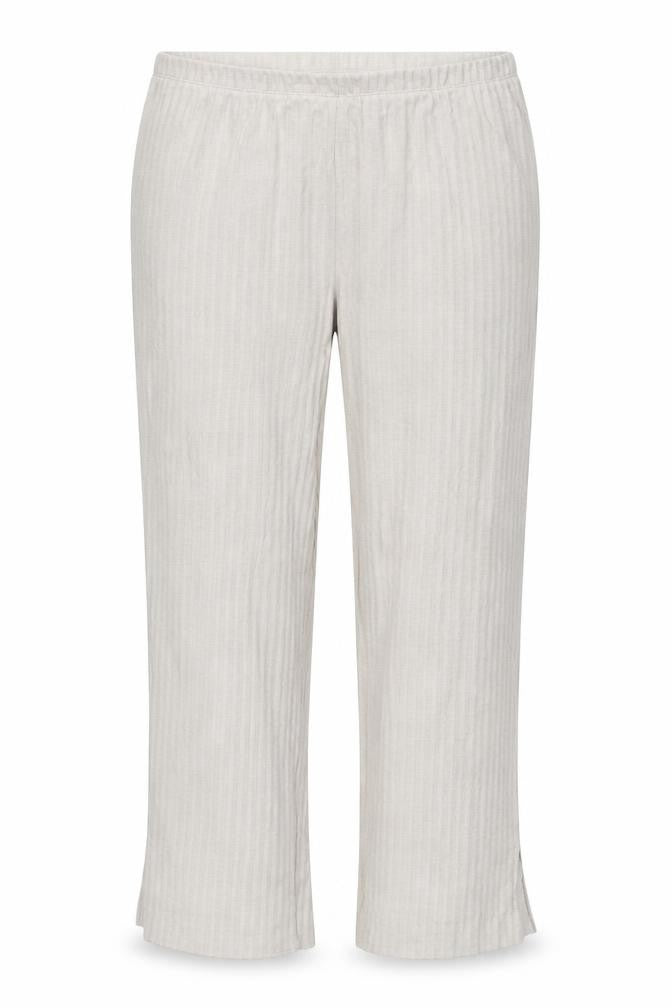H&M Womens Beige Striped  Trousers  Size L L29 in