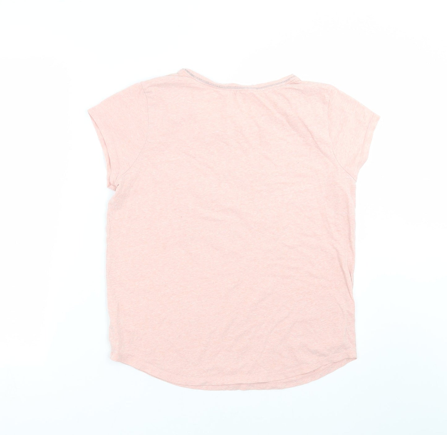 George Womens Pink Solid  Top Pyjama Top Size 12  - Hello Weekend