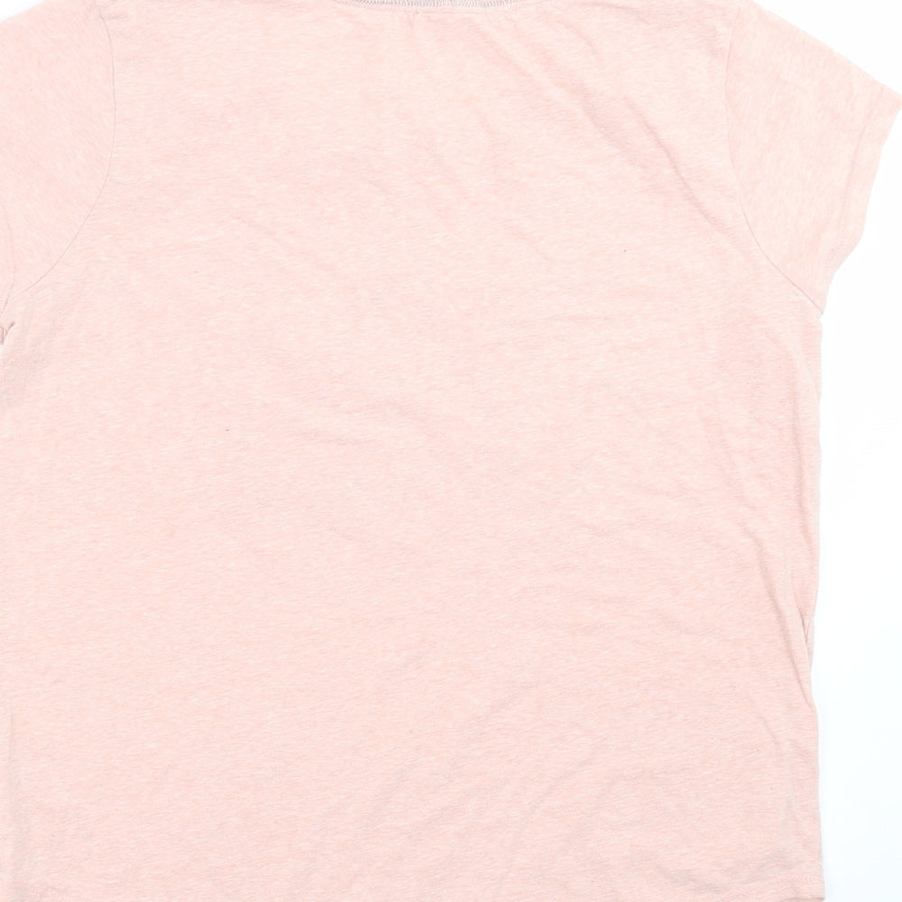 George Womens Pink Solid  Top Pyjama Top Size 12  - Hello Weekend