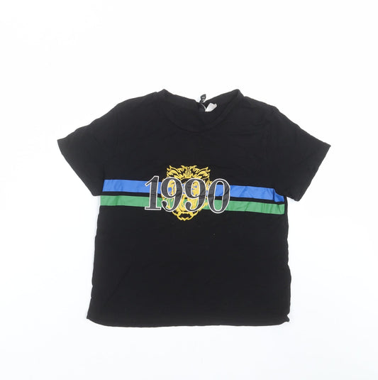 Divided by H&M Womens Black   Basic T-Shirt Size S  - 1990