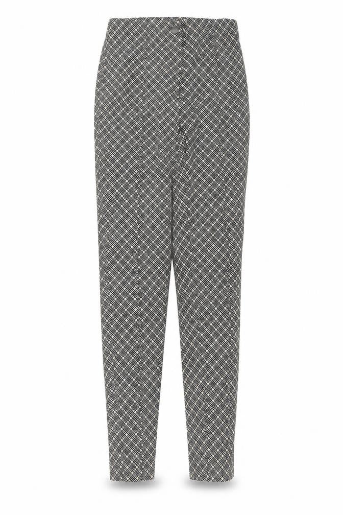 Primark Womens Black Geometric  Trousers  Size 10 L27 in