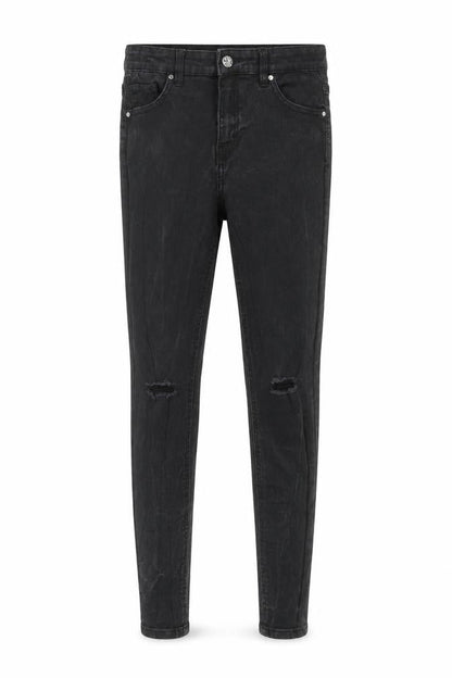DENIM 365 Girls Black  Denim Skinny Jeans Size 12-13 Years - distressed