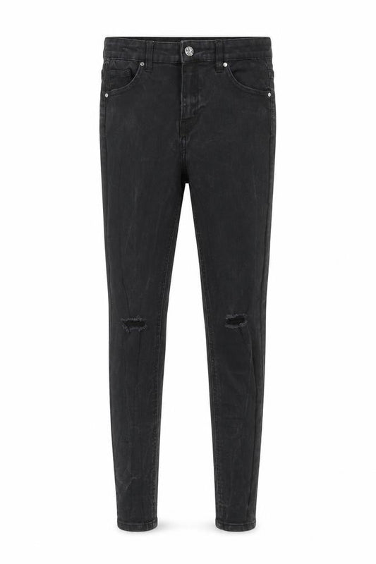 DENIM 365 Girls Black  Denim Skinny Jeans Size 12-13 Years - distressed