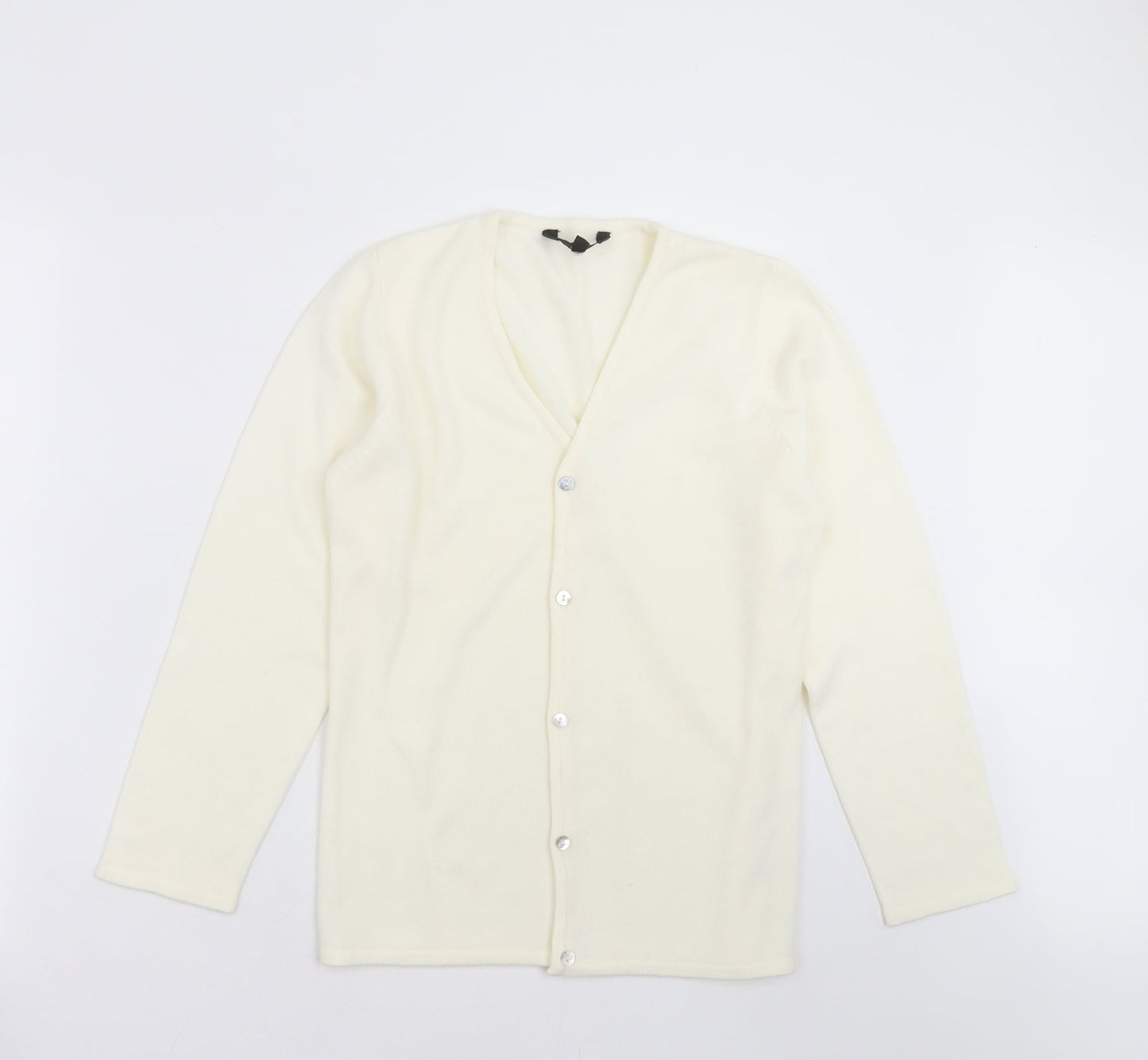 B Womens Yellow  Knit Cardigan Jumper Size 10