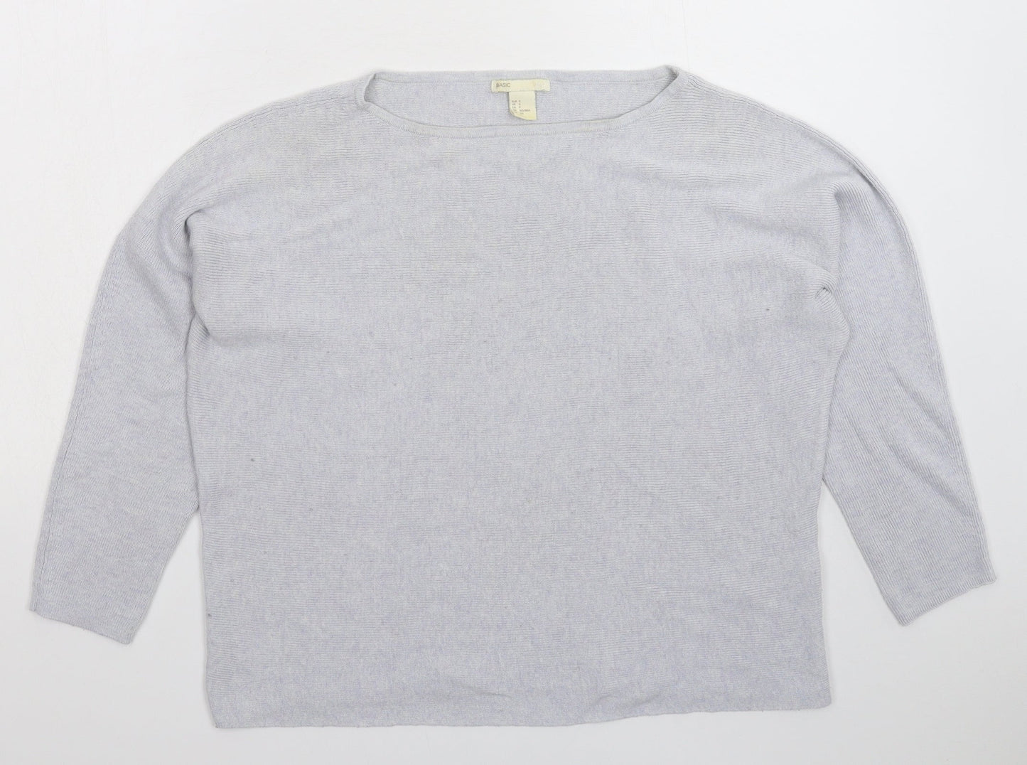 H&M Womens Grey  Knit Pullover Jumper Size S