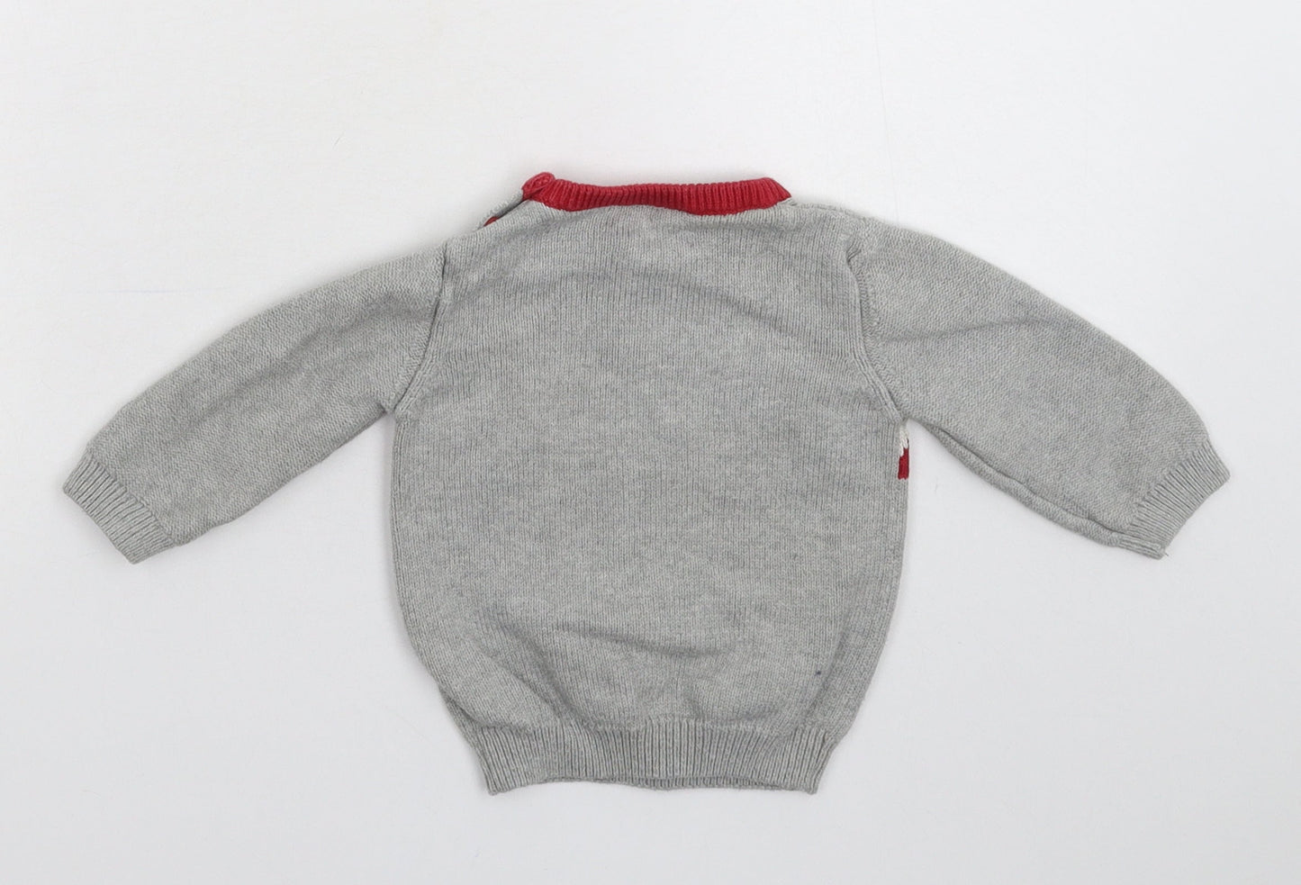 TU Baby Grey  Knit Pullover Jumper Size 3-6 Months