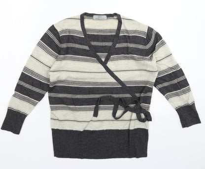 Marks & Spencer Womens Multicoloured Striped Knit Pullover Jumper Size 12