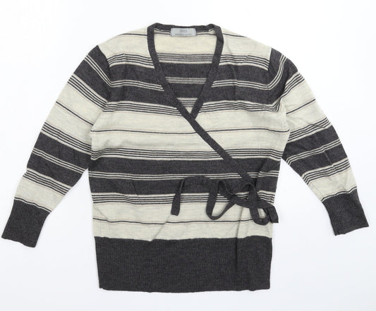 Marks and Spencer Womens Multicoloured Striped Knit Pullover Jumper Size 12