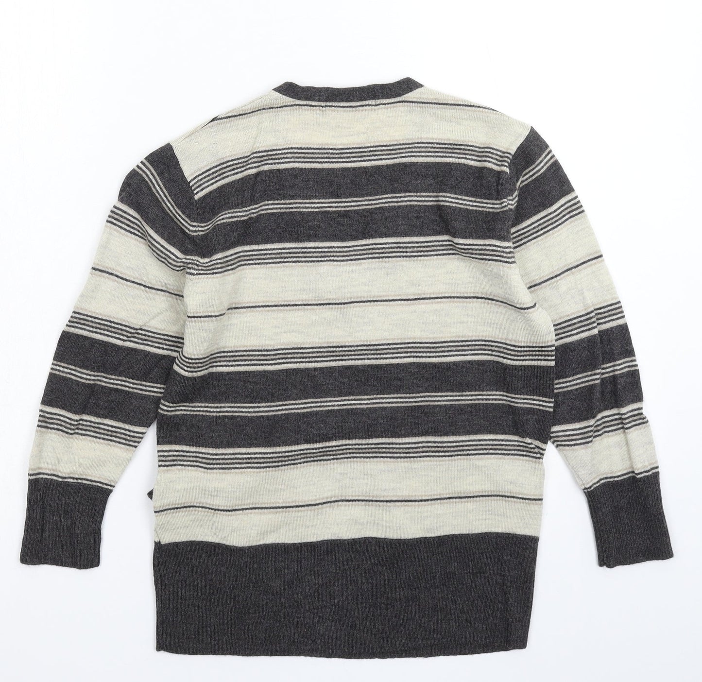 Marks and Spencer Womens Multicoloured Striped Knit Pullover Jumper Size 12