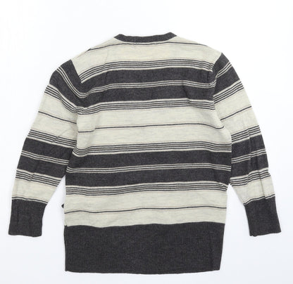Marks & Spencer Womens Multicoloured Striped Knit Pullover Jumper Size 12