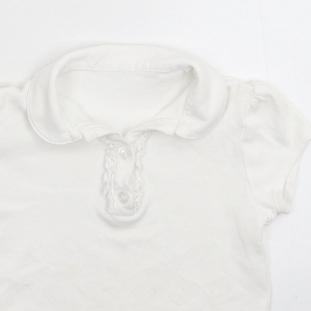George Boys White   Basic Polo Size 6-7 Years