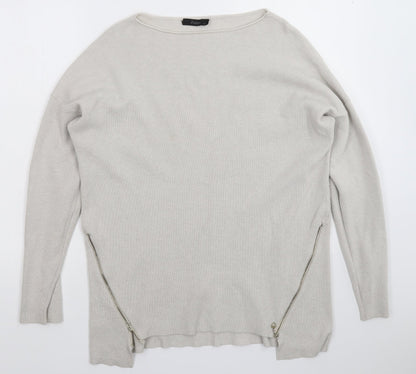 Preloved Zuppe Womens Grey  Knit Pullover Jumper Size L - Front