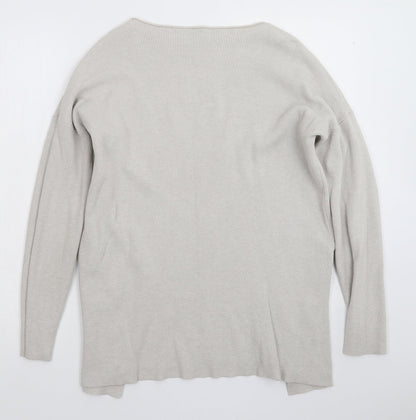 Preloved Zuppe Womens Grey  Knit Pullover Jumper Size L - Back