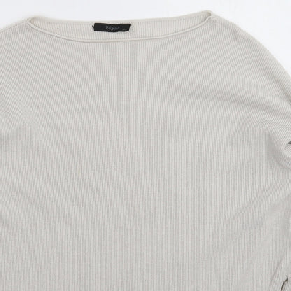 Preloved Zuppe Womens Grey  Knit Pullover Jumper Size L - Detail