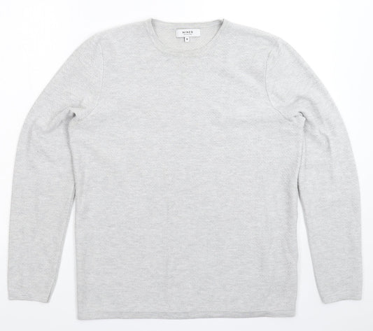 Nimes Mens Grey  Knit Pullover Jumper Size M