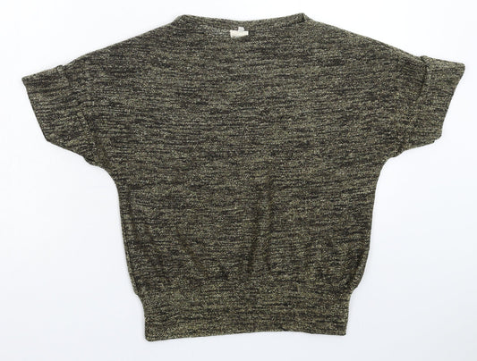 Preworn Womens Gold  Knit Pullover Jumper Size M