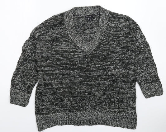 New Look Womens Grey  Knit Pullover Jumper Size S  - Oversized