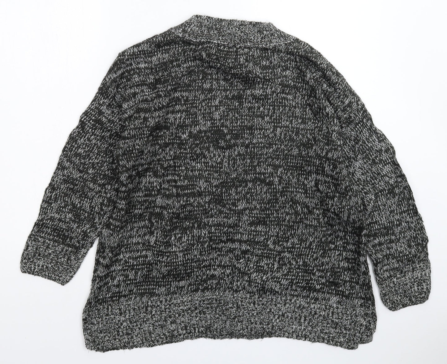 New Look Womens Grey  Knit Pullover Jumper Size S  - Oversized