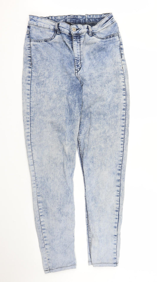 Preworn Womens Blue  Denim Mom Jeans Size M L28 in