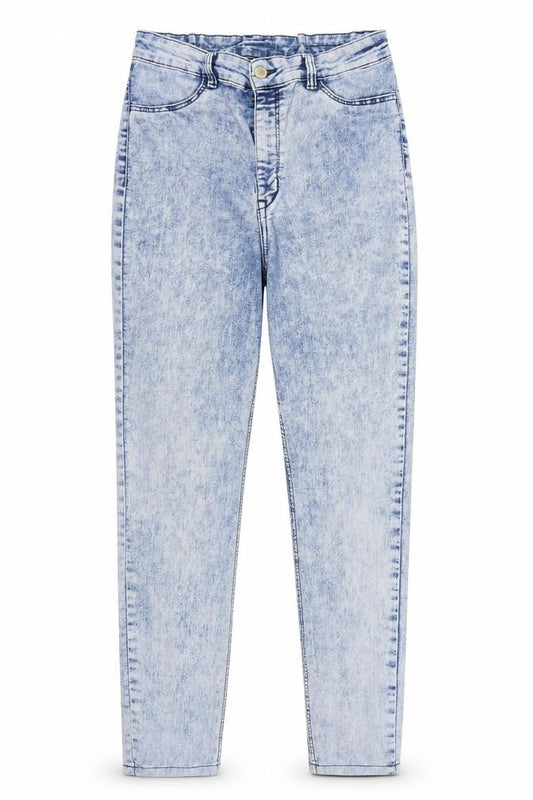Preworn Womens Blue  Denim Mom Jeans Size M L28 in