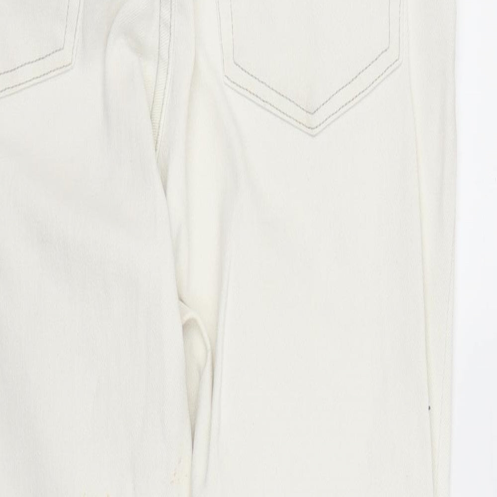 Joie De Vivre Womens White  Denim Straight Jeans Size 30 in L27 in