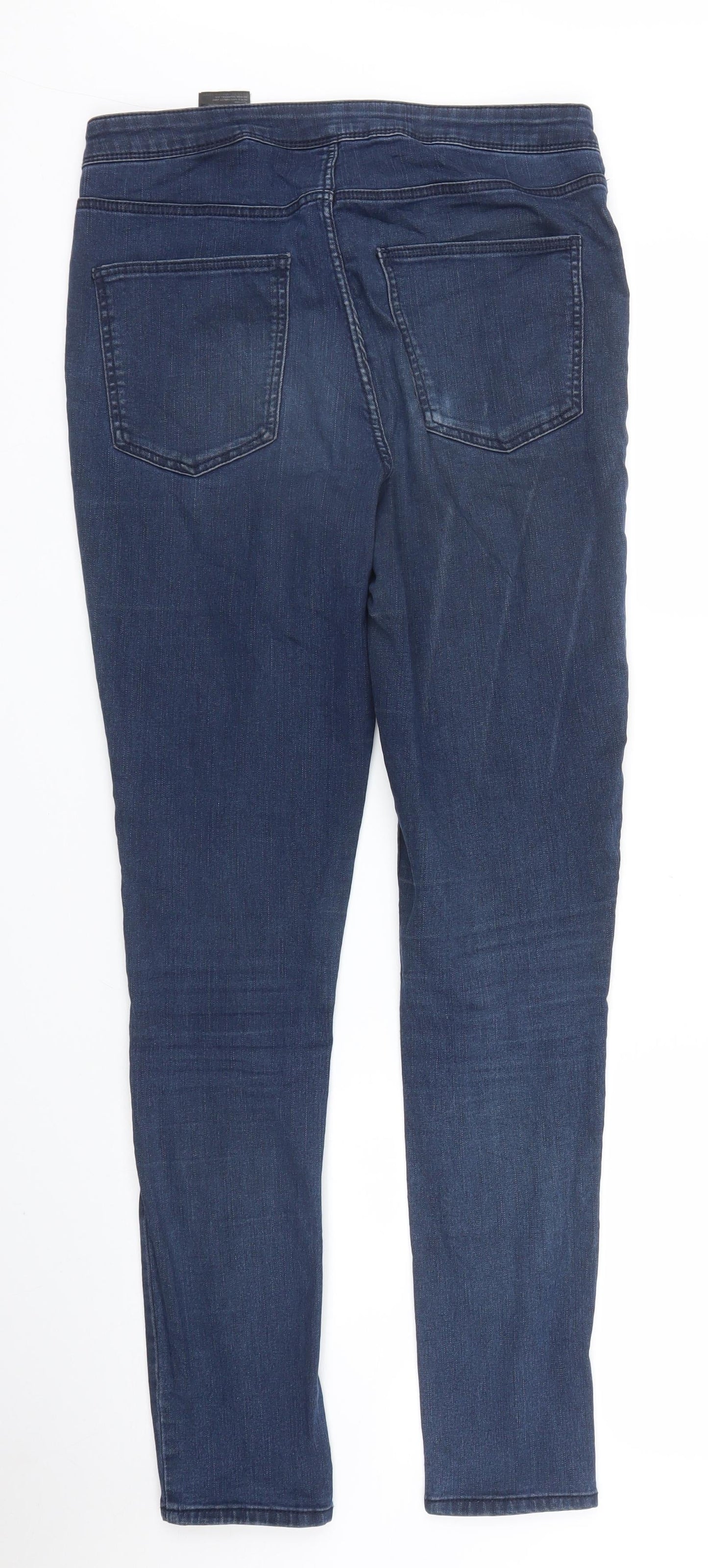 H&M Womens Blue  Denim Skinny Jeans Size 12 L28 in
