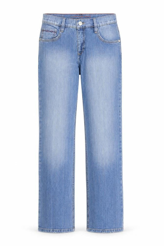 Orange Red Womens Blue  Denim Straight Jeans Size 30 in L30 in