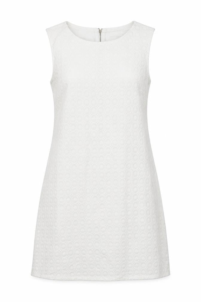 Okeysi Womens White Floral  Shift  Size S