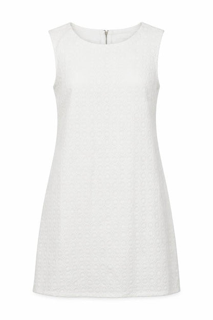 Okeysi Womens White Floral  Shift  Size S