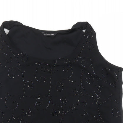 Wardrobe Womens Black   Basic Blouse Size L