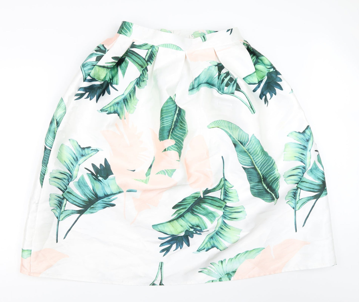 Preworn Womens White   Flare Skirt Size L