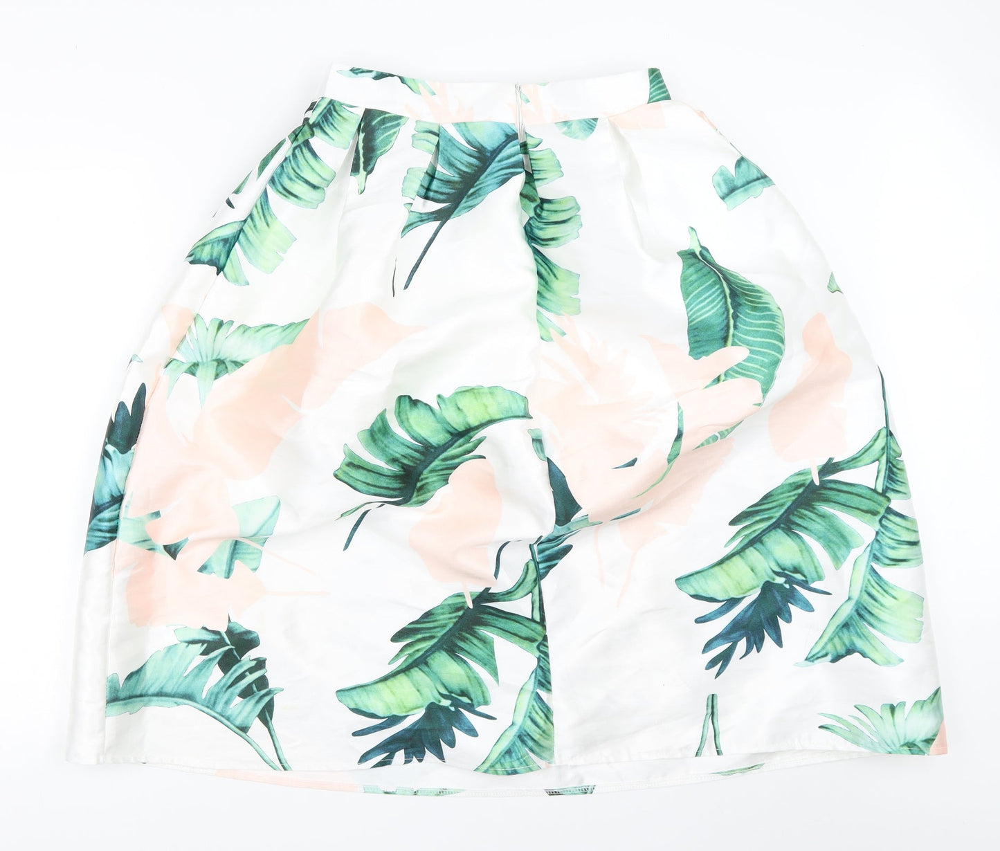 Preworn Womens White   Flare Skirt Size L