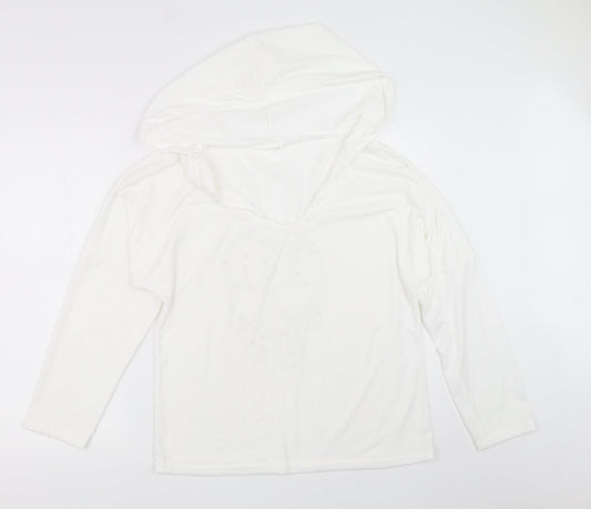 Preworn Womens White   Basic T-Shirt Size M