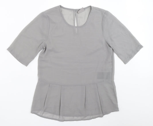 Vera Moda Womens Grey   Basic Blouse Size XS