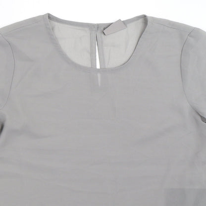 Preloved Vera Moda Womens Grey   Basic Blouse Size XS - Detail