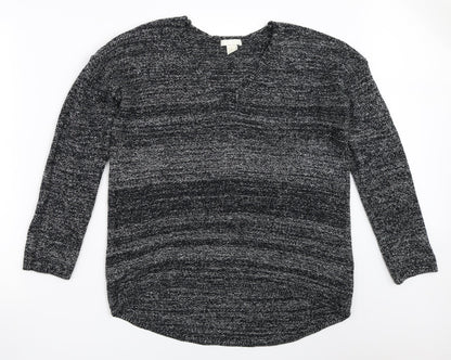 H&M Mens Black   Pullover Jumper Size M