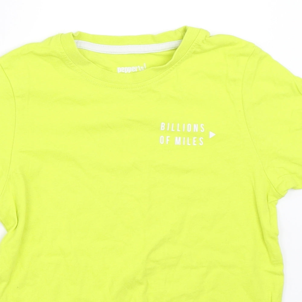 Pepperts! Boys Green   Basic T-Shirt Size 7-8 Years