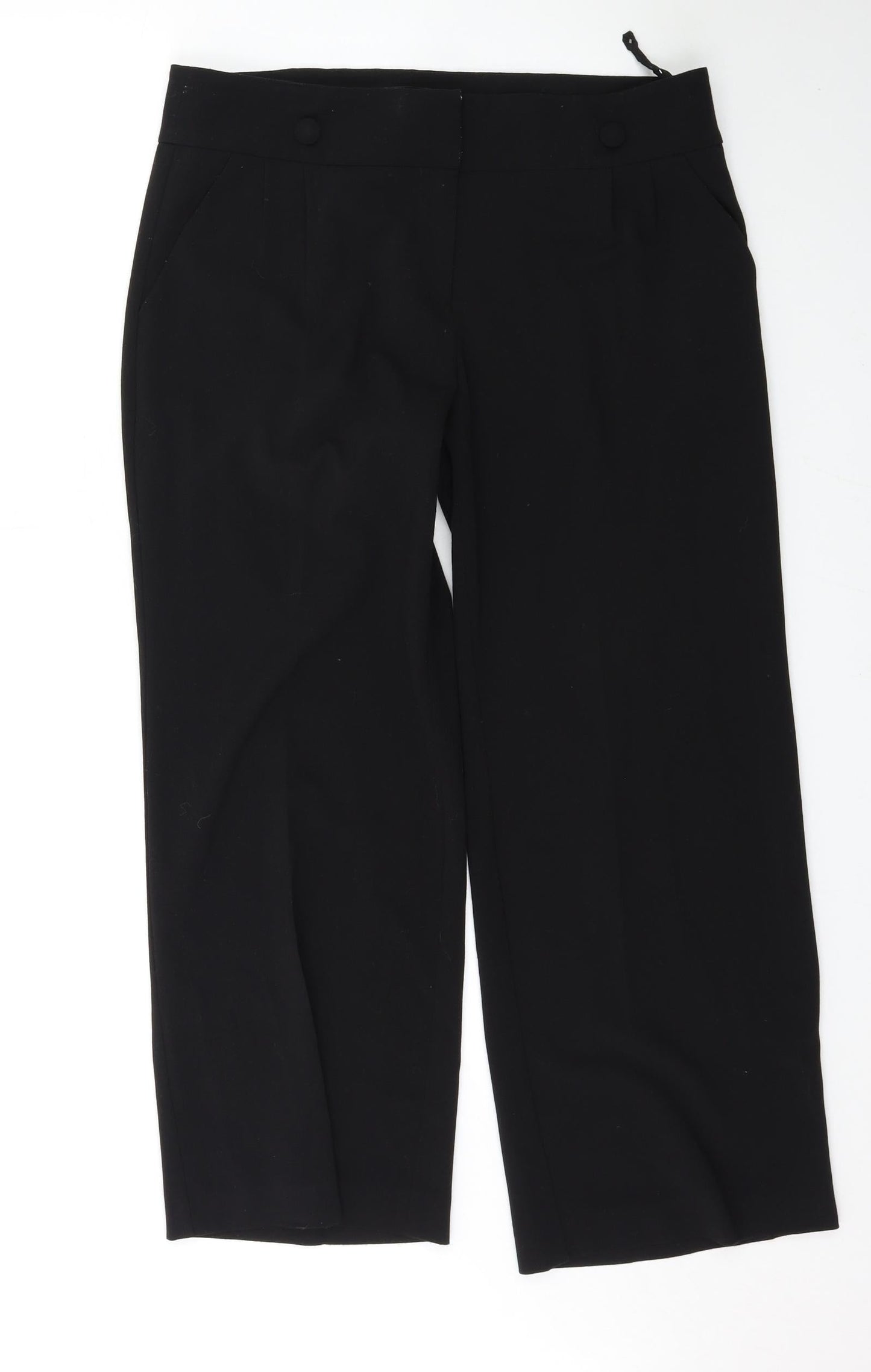 evie Womens Black   Trousers  Size 12 L27 in
