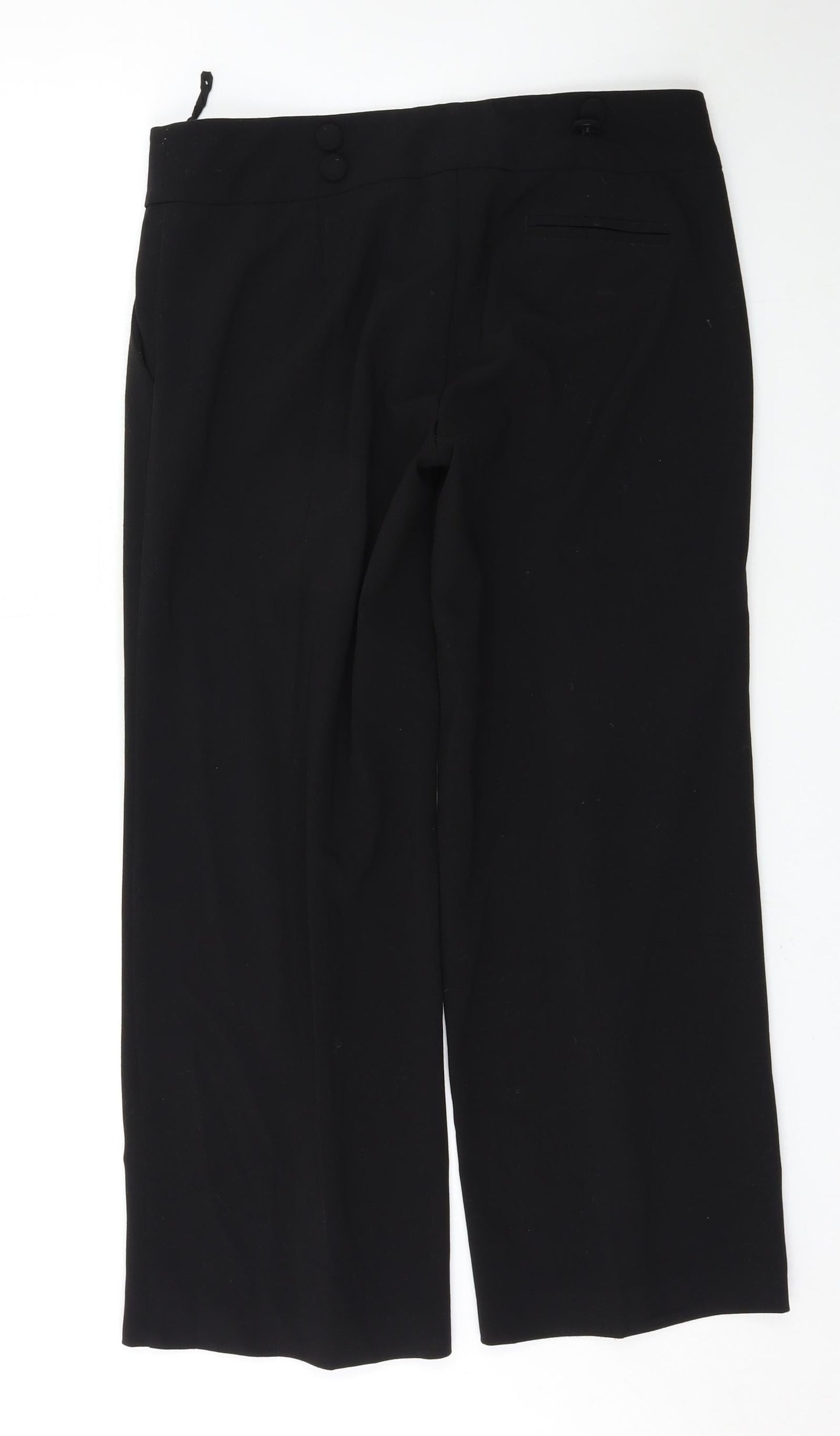 evie Womens Black   Trousers  Size 12 L27 in